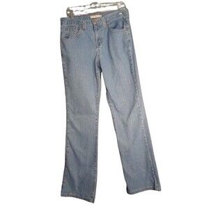 Tommy Hilfiger Stretch Hipster Bootcut Jeans Womens Size 12 Light Wash Denim